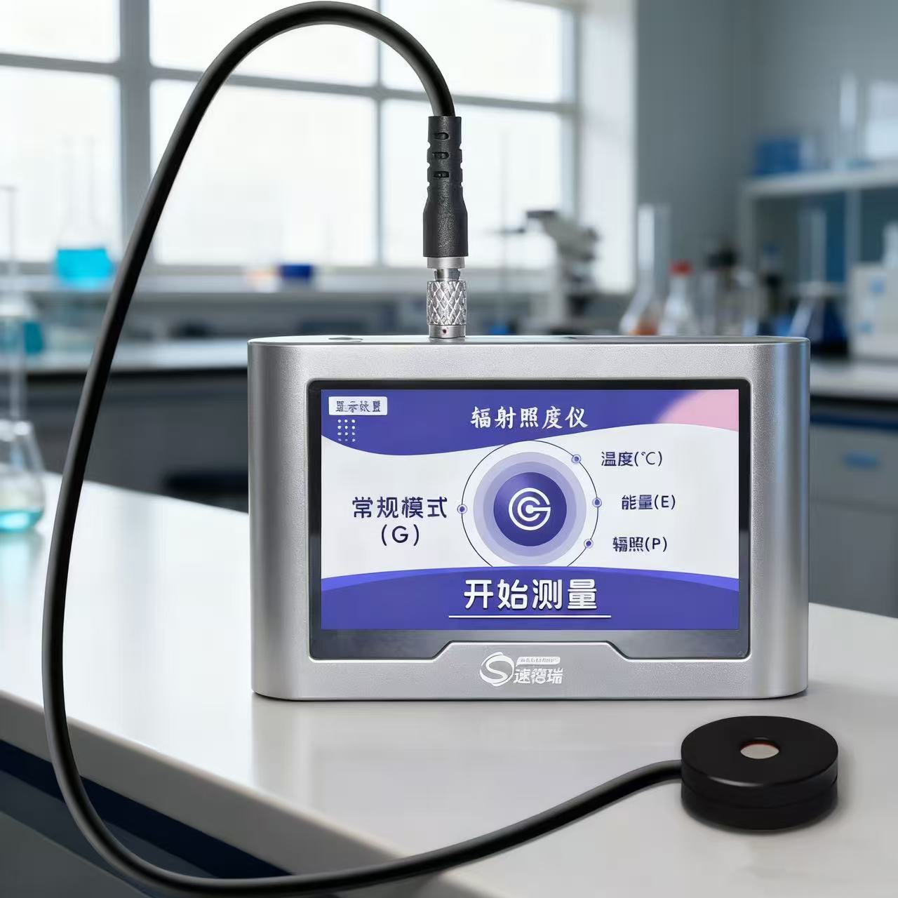 精准监测紫外线，速德瑞触摸屏辐射照度计为您的生产与科研保驾护航